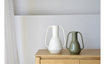 Jarrón Vhirga blanco