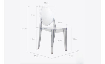 Silla Acqua transparente