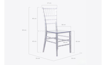 Silla Genebre transparente