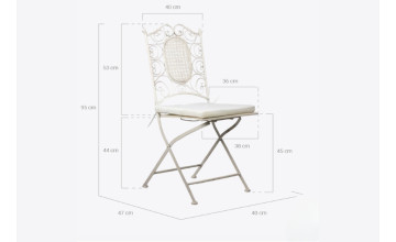 Silla Cazenac con cojín