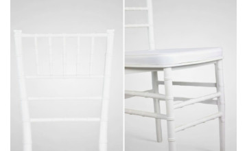 Silla Genebre blanca con cojín