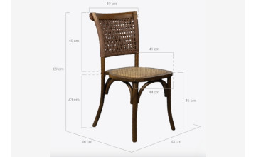 Silla Antelio nogal